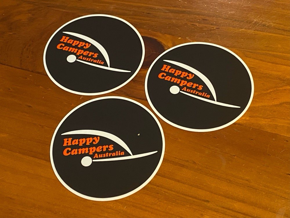 Happy Campers Australia sticker