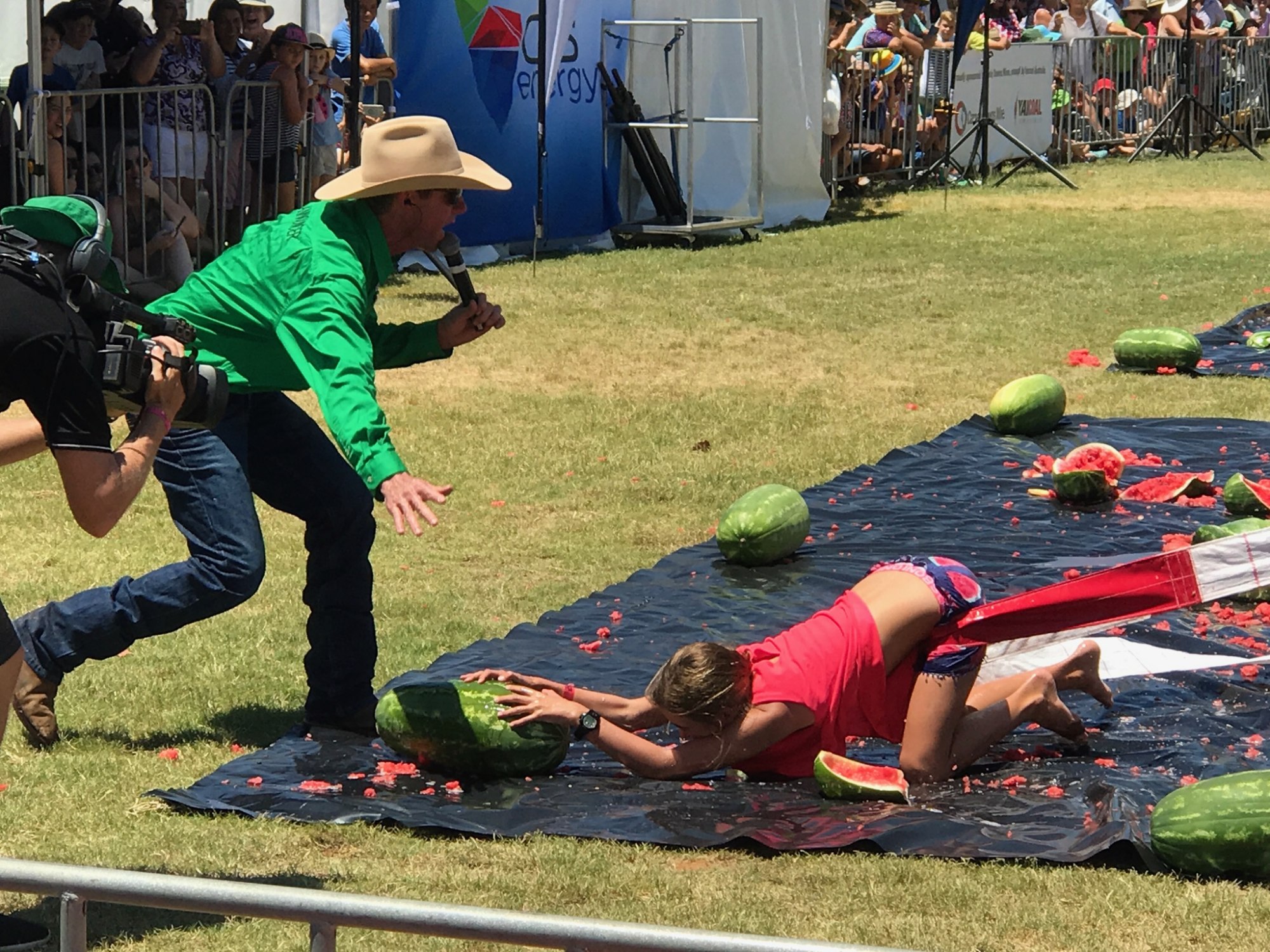 Chinchilla Qld, Watermelon Festival. Happy Campers Australia