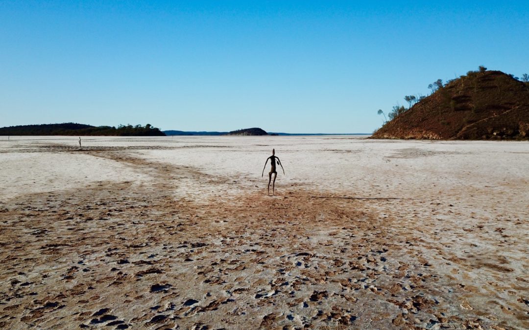 Lake Ballard WA. Free Camping amongst Antony Gormley sculptures.